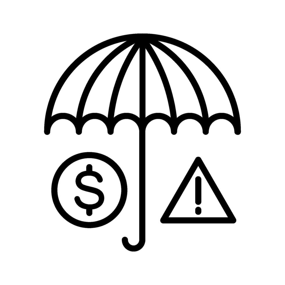 icona dell'ombrello di affari vettore