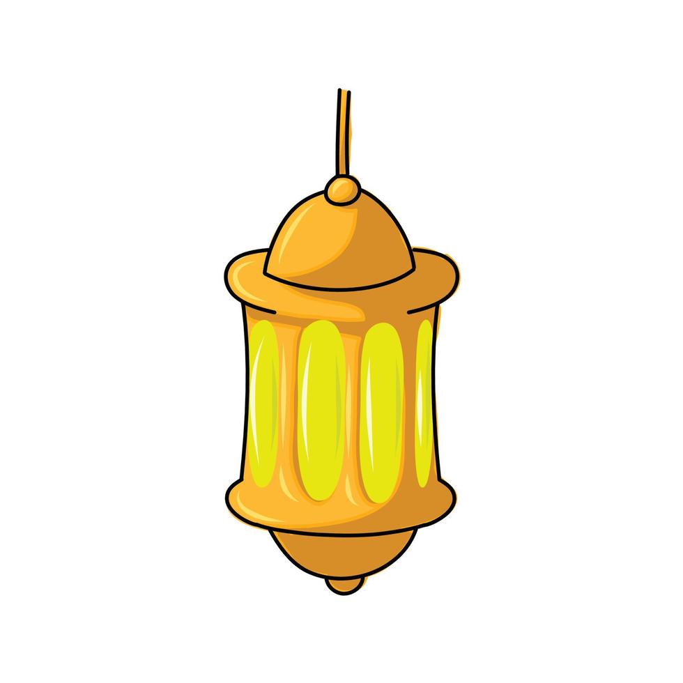 lanterna Ramadhan decorazione islamico isolato vettore design