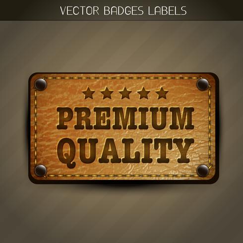 etichetta premium vettoriale