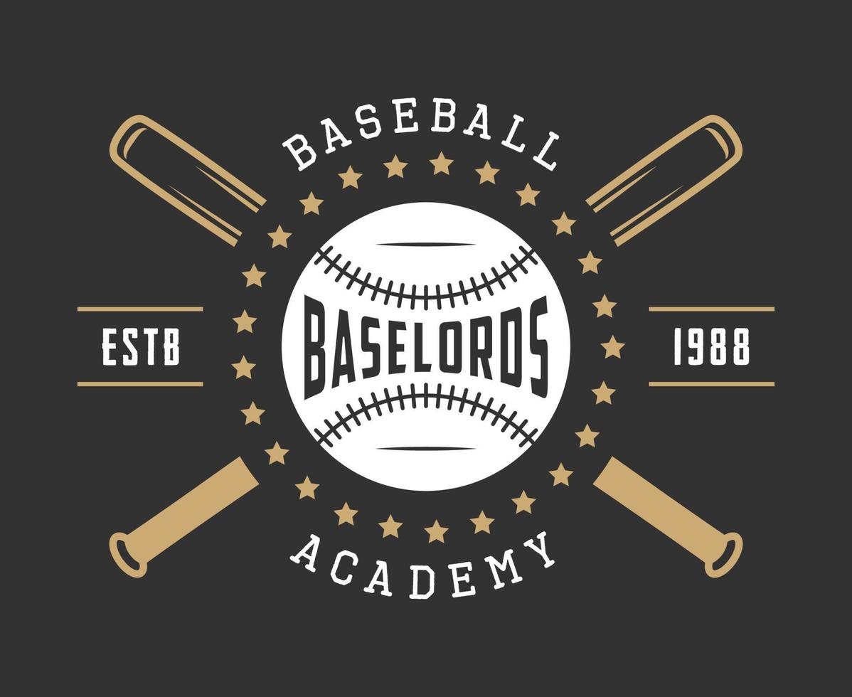 Vintage ▾ baseball logo, emblema, distintivo e design elementi. vettore