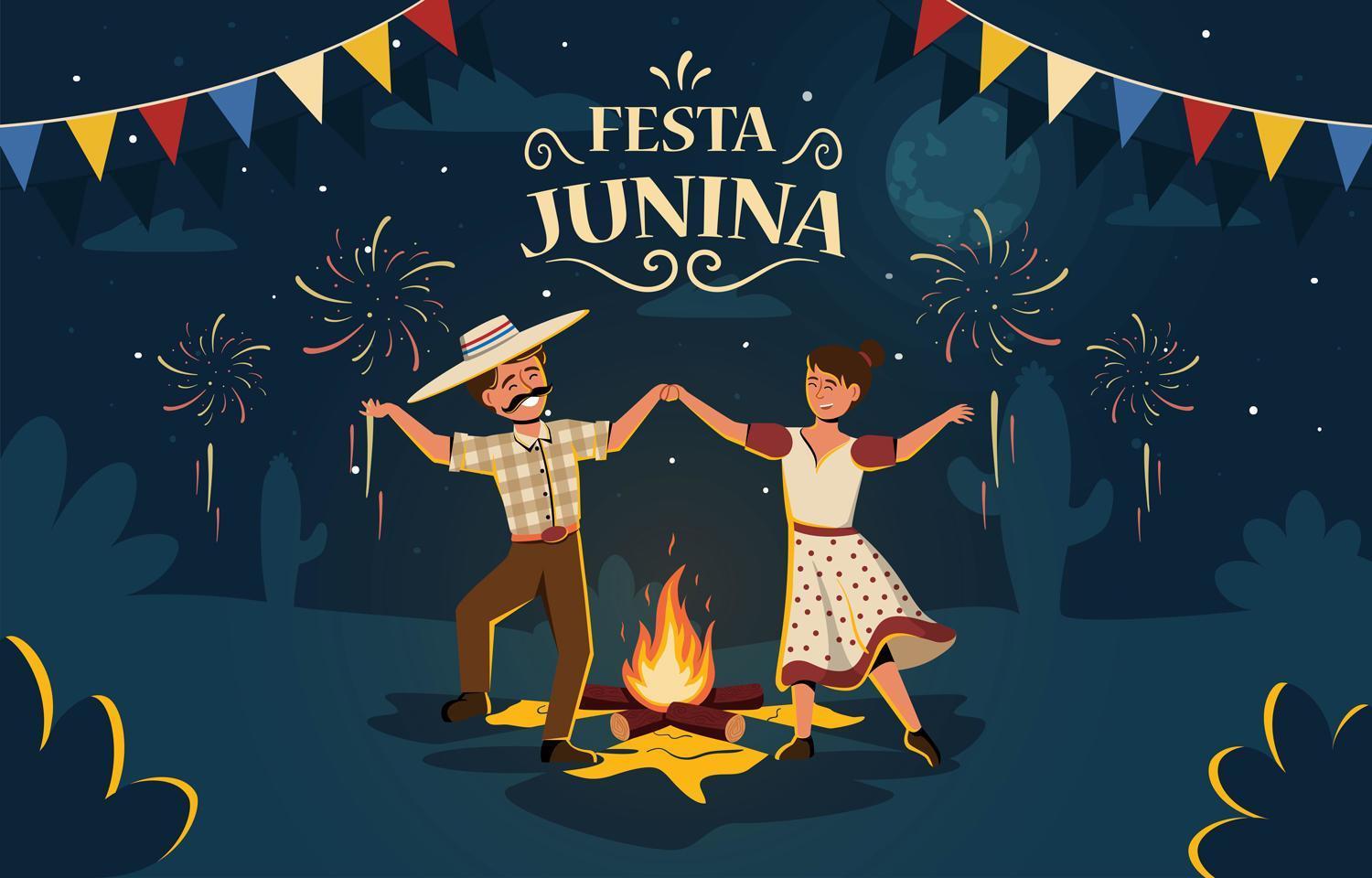 festa junina concept design vettore