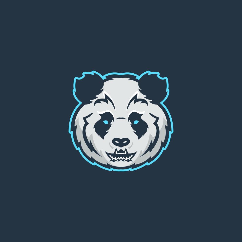 vettore illustrazione di panda portafortuna logo