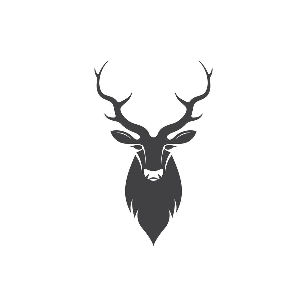 cervo ilustration logo vettore icona design