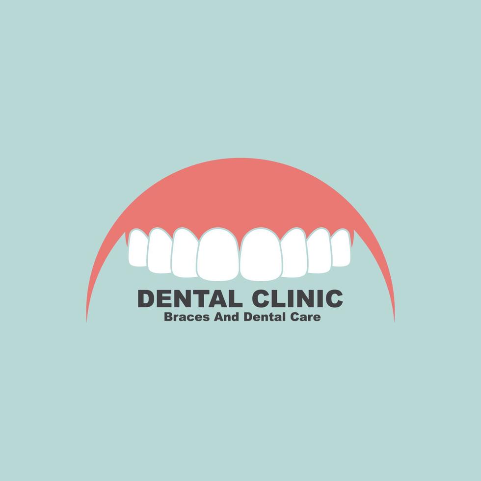 dentale clinica icona logo vettore illustrazione design