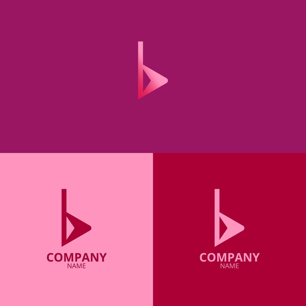 il lettera B logo con un' pulito e moderno stile anche usi un' acuto pendenza rosa colore con Di Più colorato sfumature, Perfetto per rafforzamento il tuo azienda logo il branding vettore