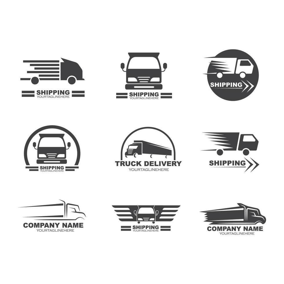 camion icona logo vettore illustrazione design