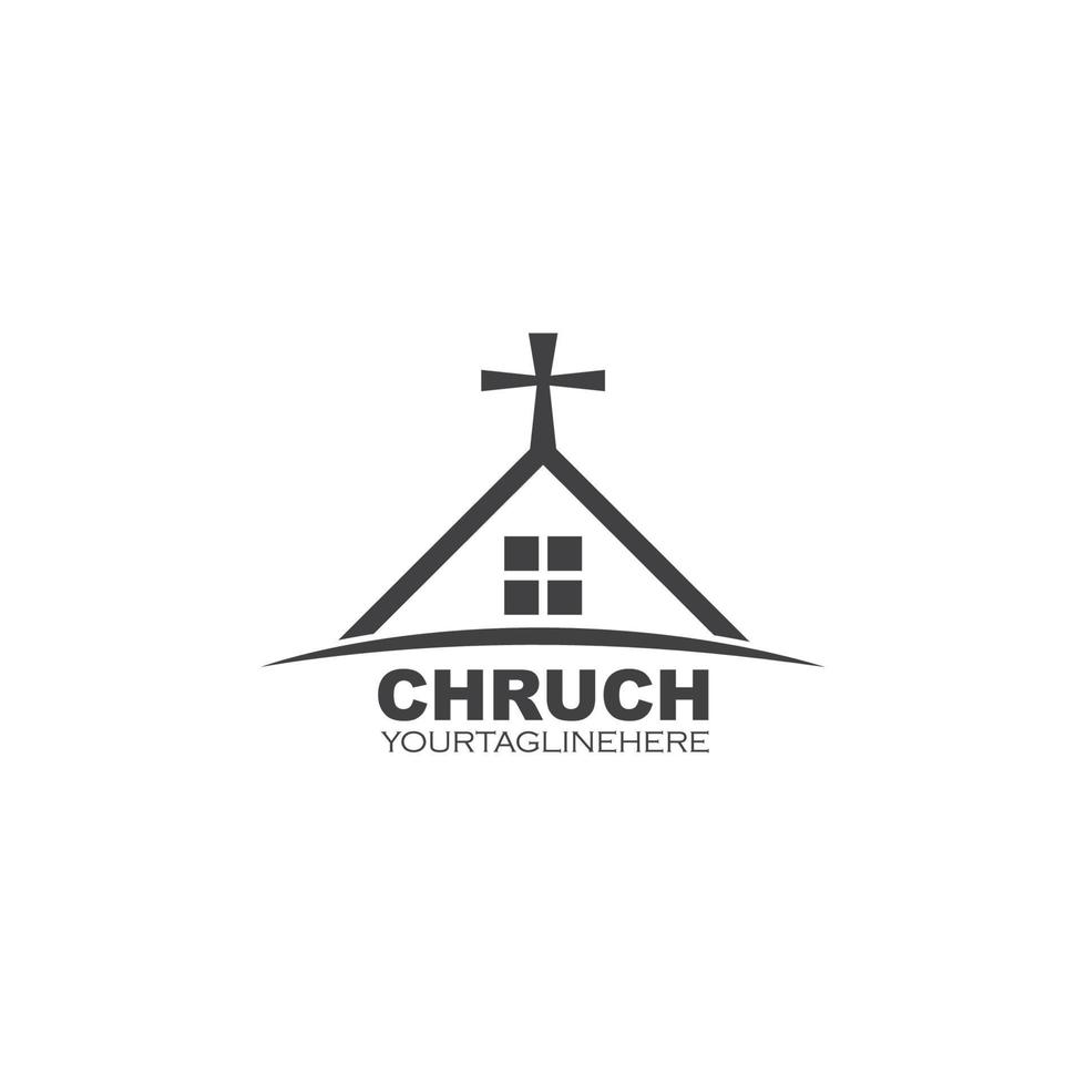 Chiesa icona vettore illustrazione design