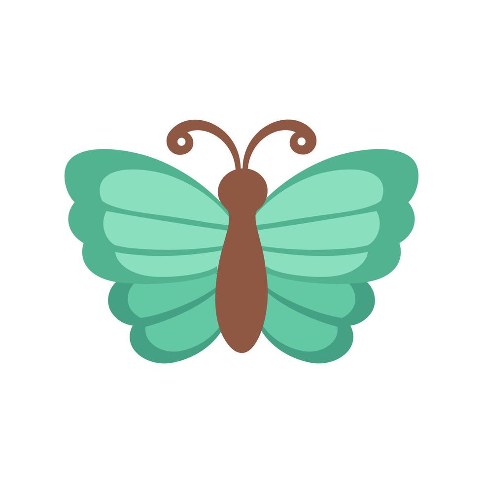 semplice farfalla icona logo vettore illustrazione isolato su bianca sfondo