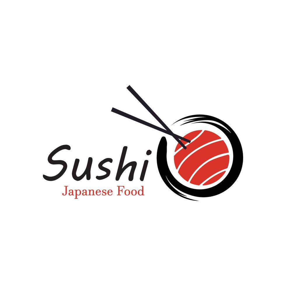 Sushi vettore logo modello, o giapponese specialità.