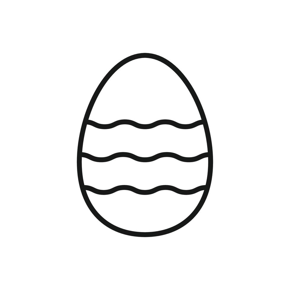 modificabile icona di Pasqua uovo, vettore illustrazione isolato su bianca sfondo. utilizzando per presentazione, sito web o mobile App