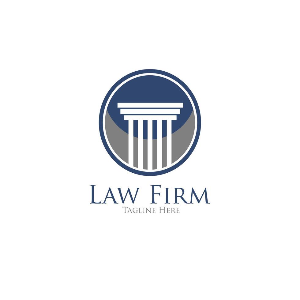 legge azienda linea tendenza logo icona vettore design. universale legale, avvocato, bilancia spada colonna idea creativo premio simbolo.