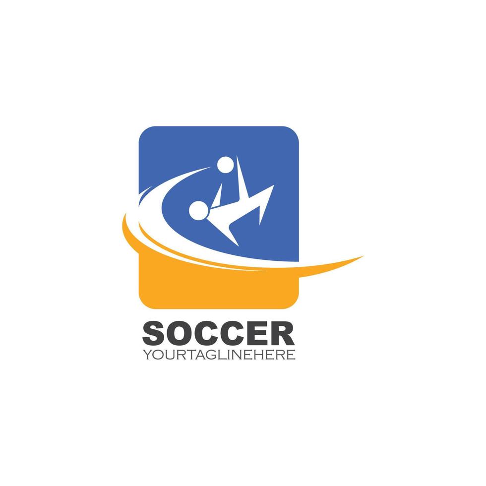 calcio logo e icona illustrazione vettore