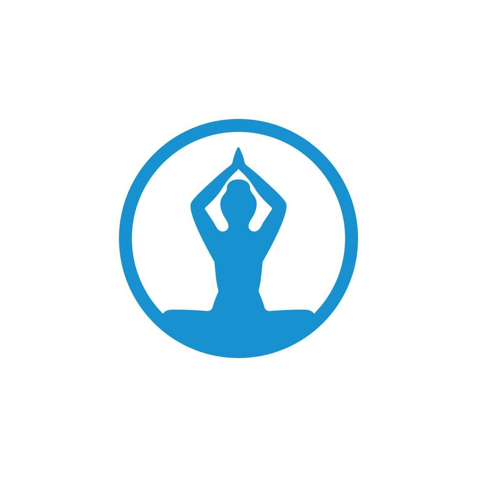 meditazione logo modello vettore icona