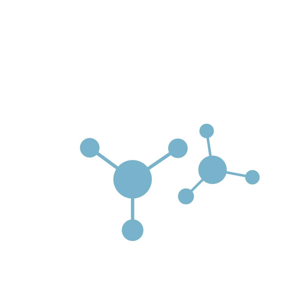 disegno dell'illustrazione di vettore del logo della molecola