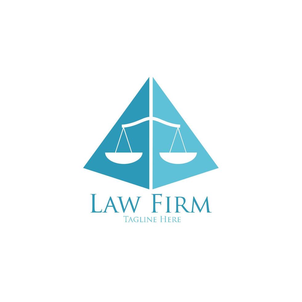 legge azienda logo icona. simbolo per giustizia, legge uffici, procuratore Servizi, avvocato, logo design ispirazione. vettore