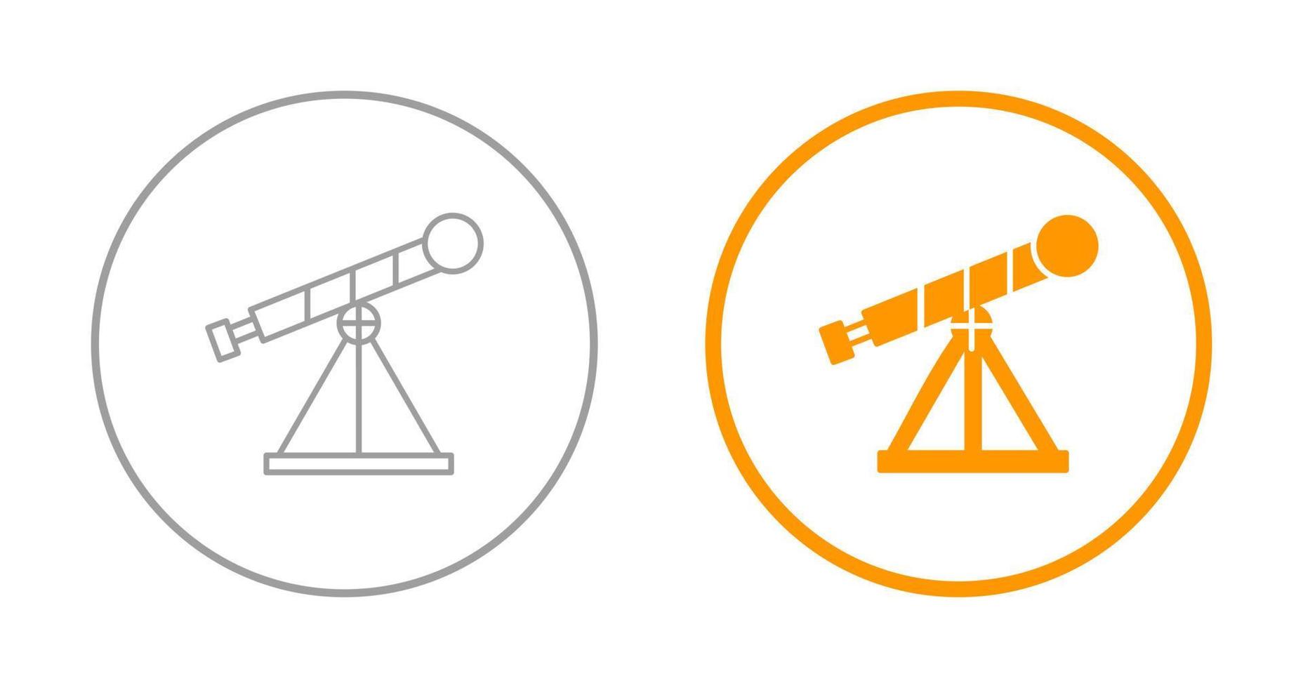 icona di vettore del telescopio