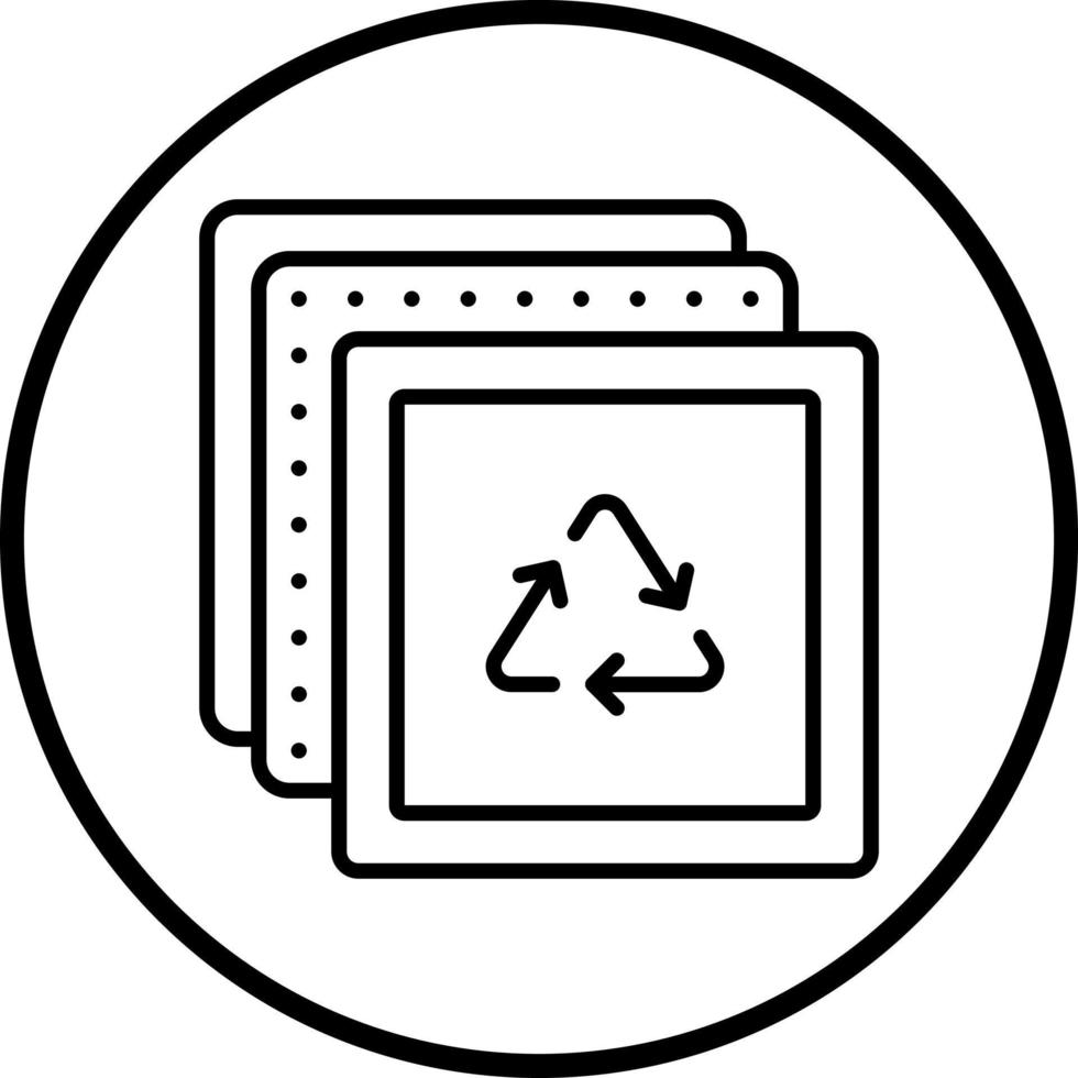 tessuto riciclare vettore icona stile
