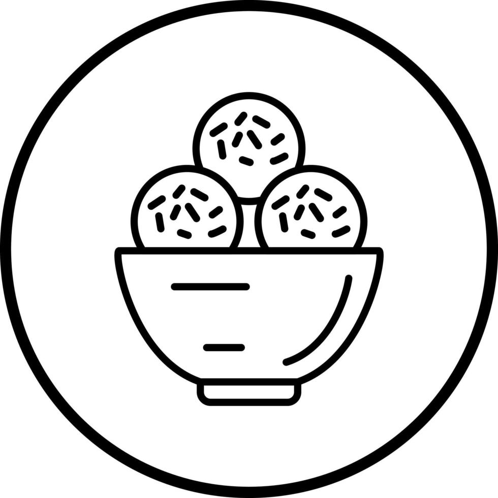 Falafel vettore icona stile