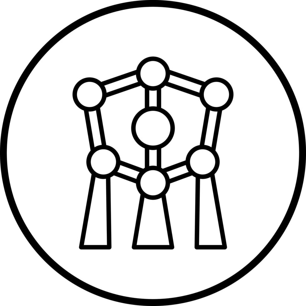Atomium vettore icona stile