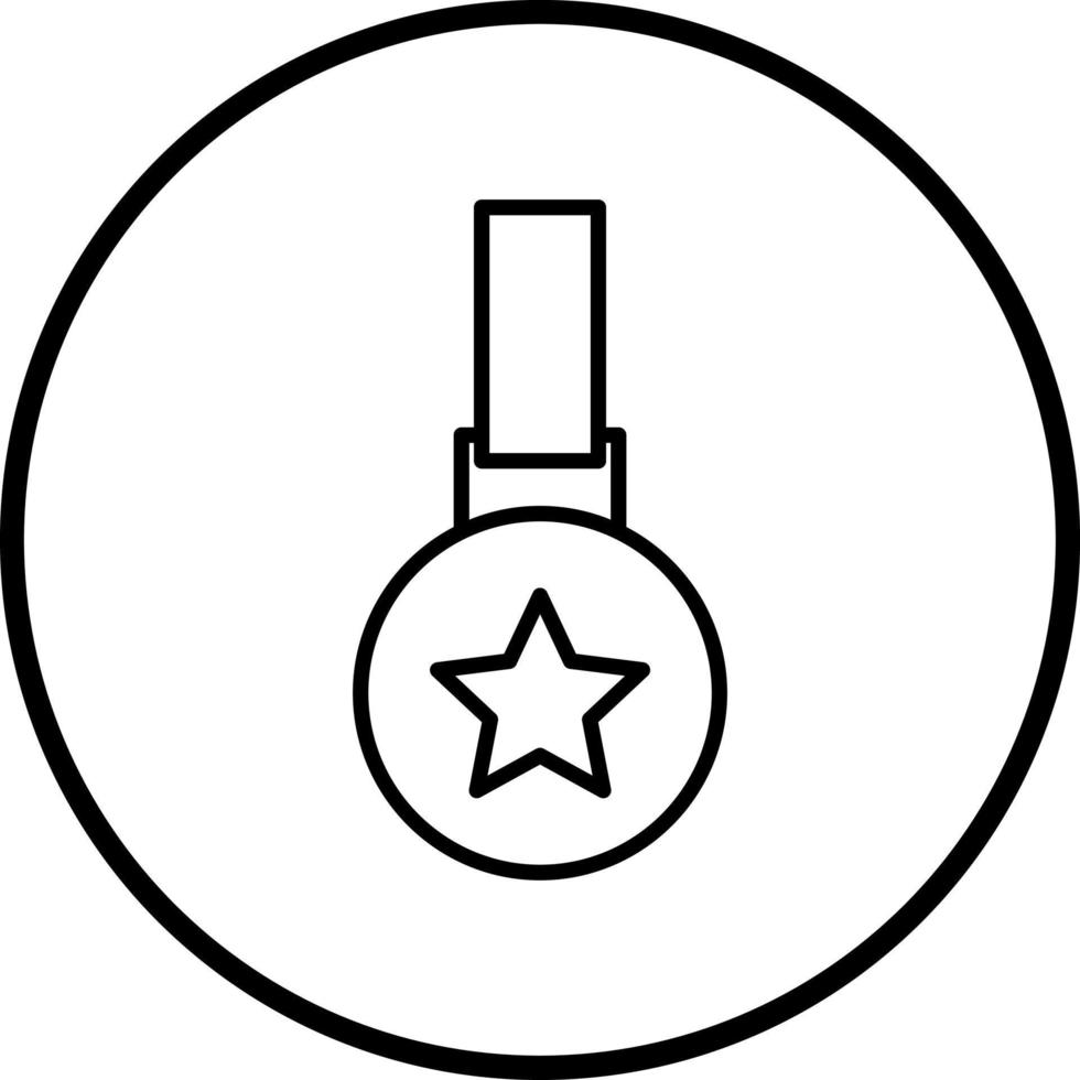 medaglia vettore icona stile