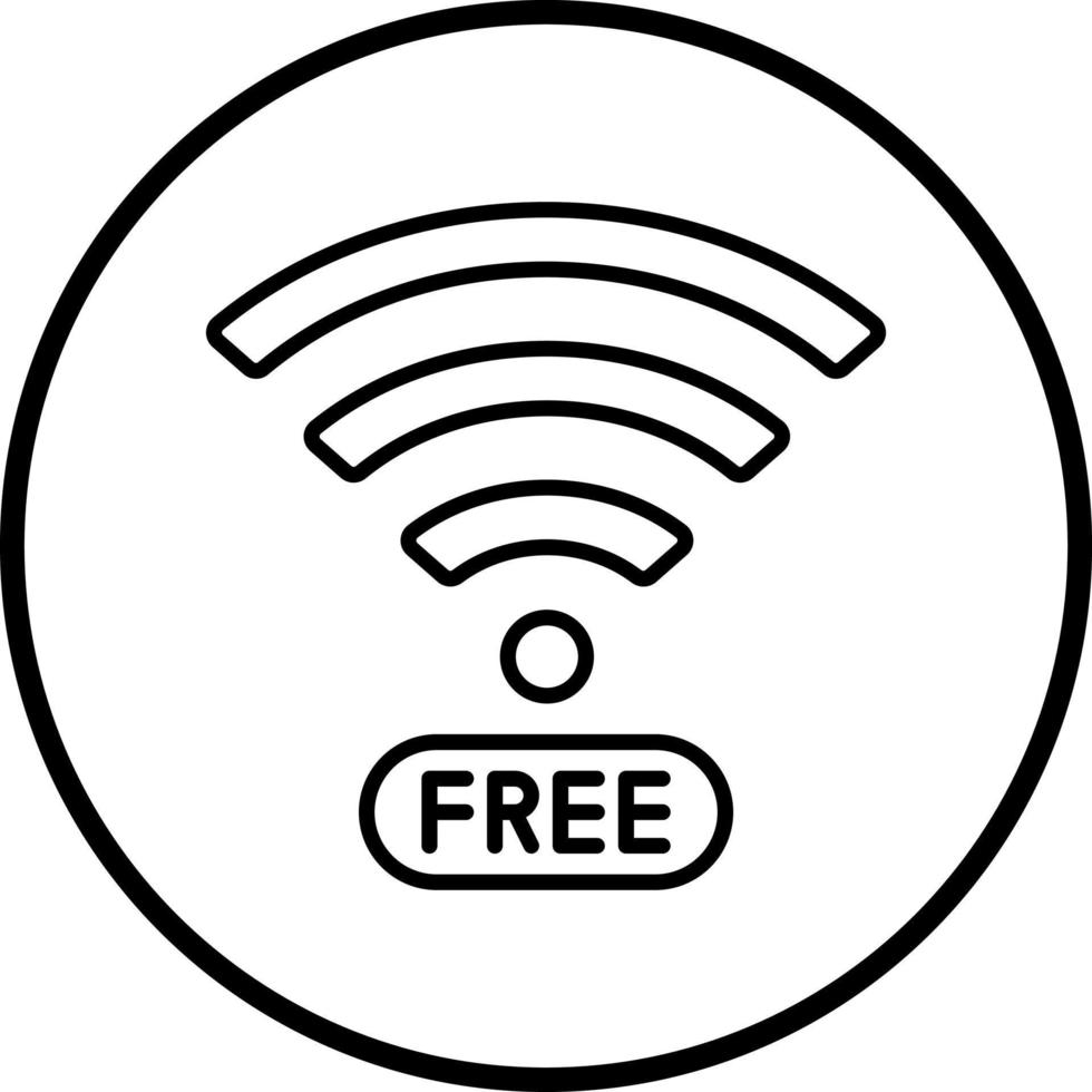 vettore design gratuito Wi-Fi vettore icona stile