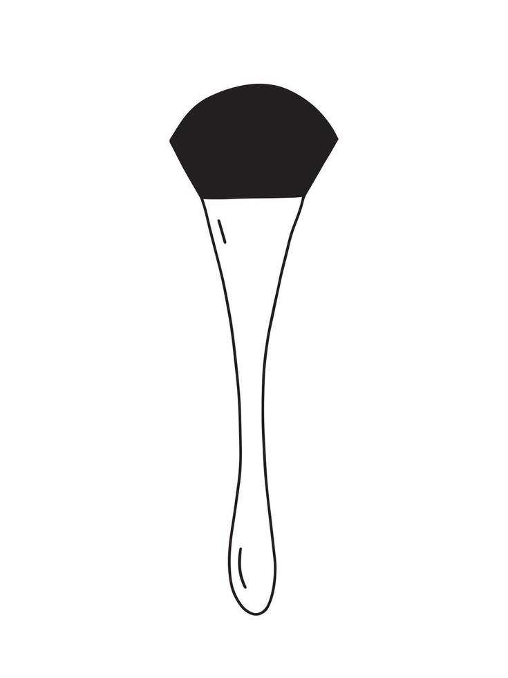 vettore scarabocchio spazzola per manicure isolato. mano disegnato rendere su spazzola vettore illustrazione