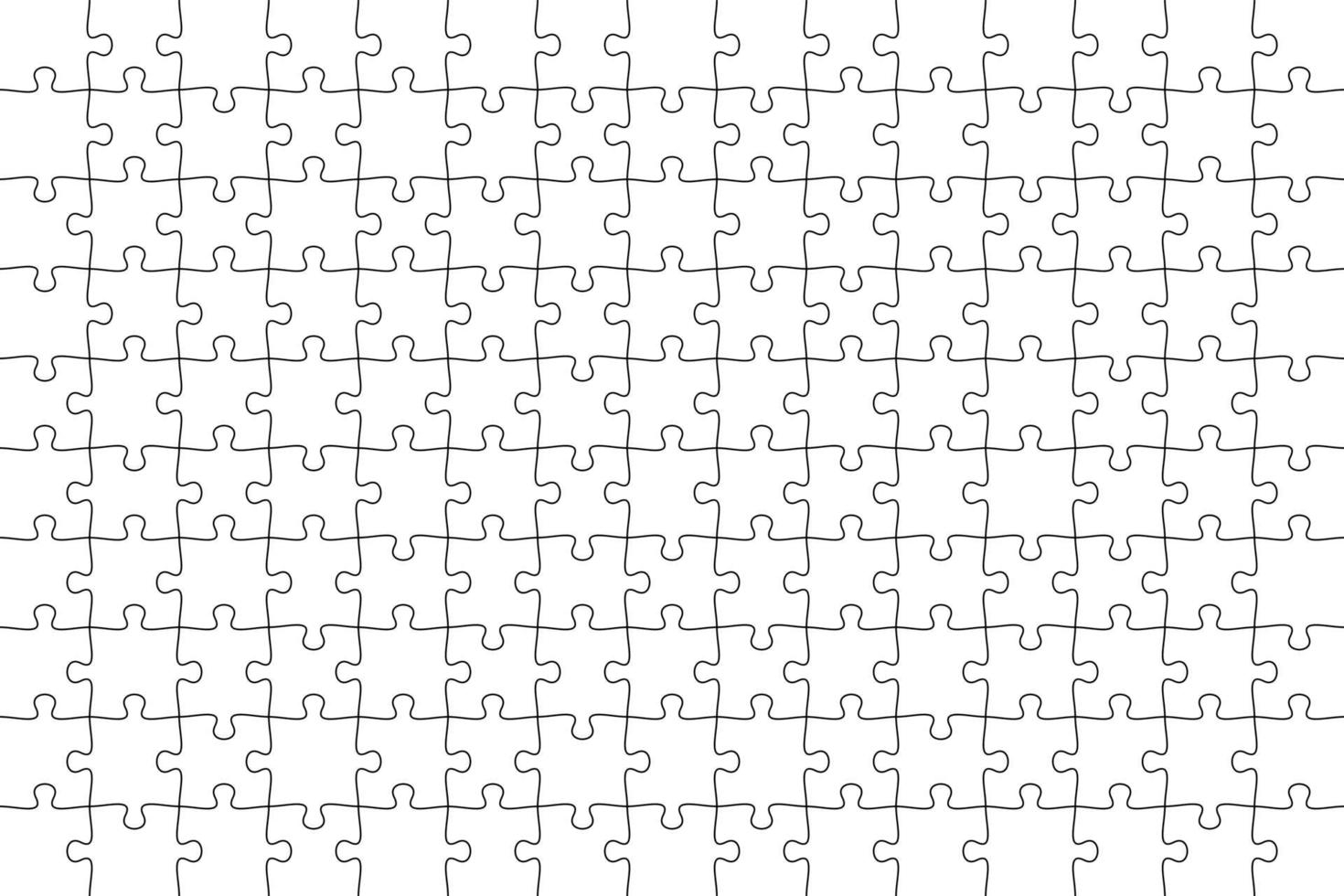 modello di struttura di puzzle di 150 pezzi su sfondo bianco. vettore