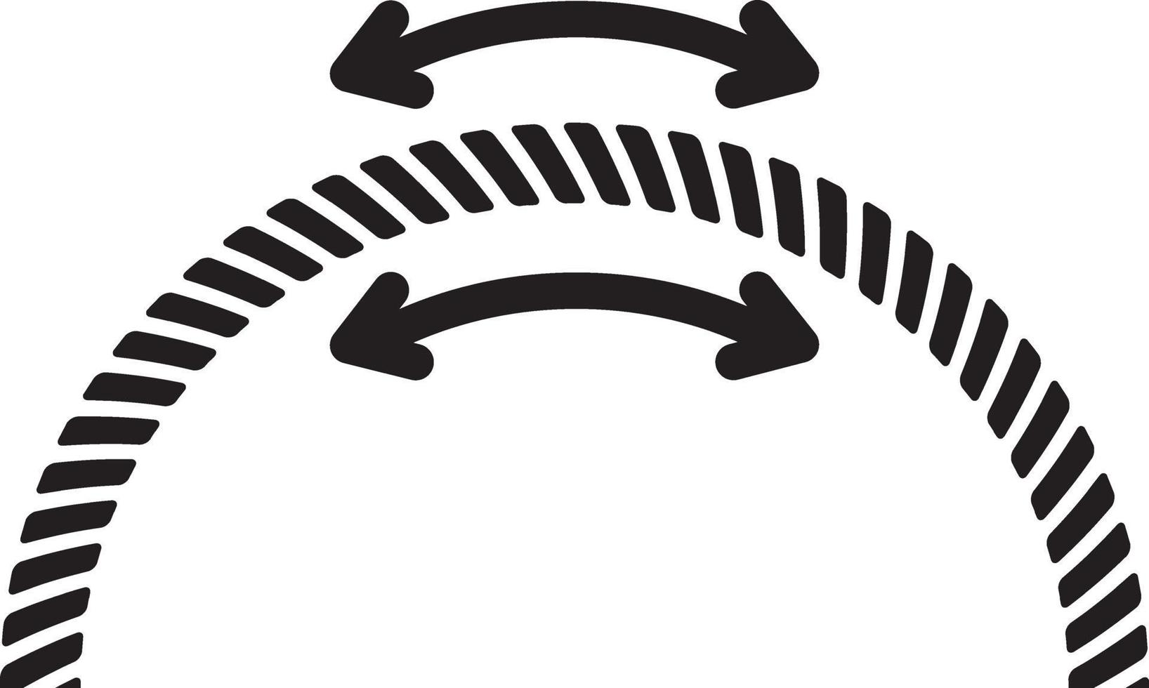 icona della linea per flessibile vettore