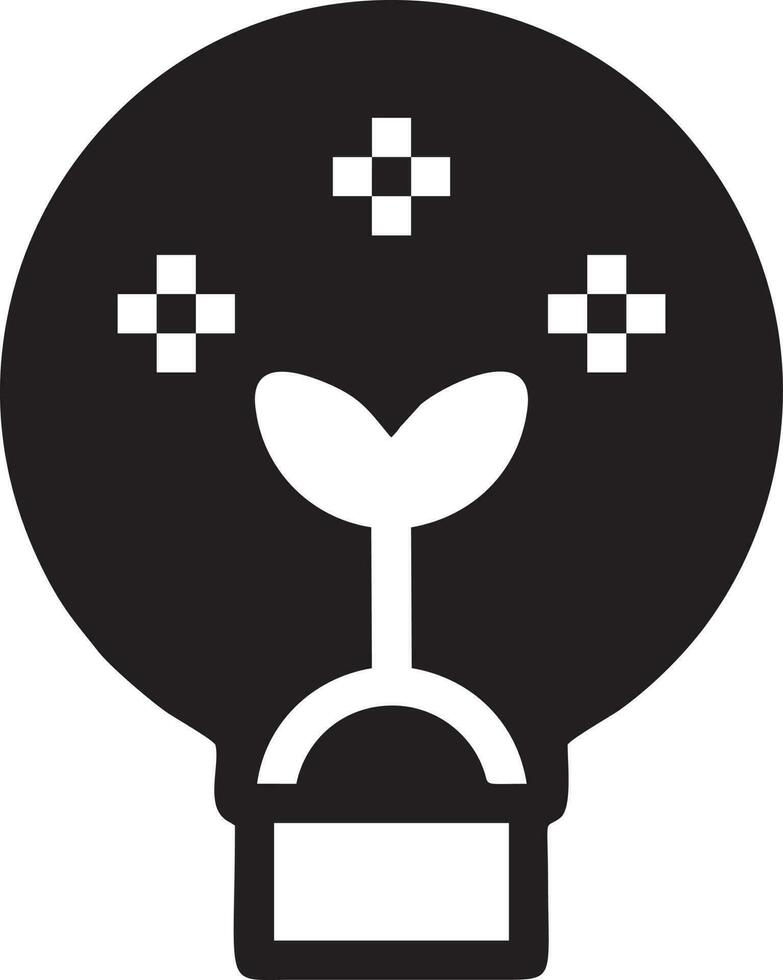 albero icona simbolo Immagine vettore, illustrazione di il albero botanica nel nero Immagine vettore