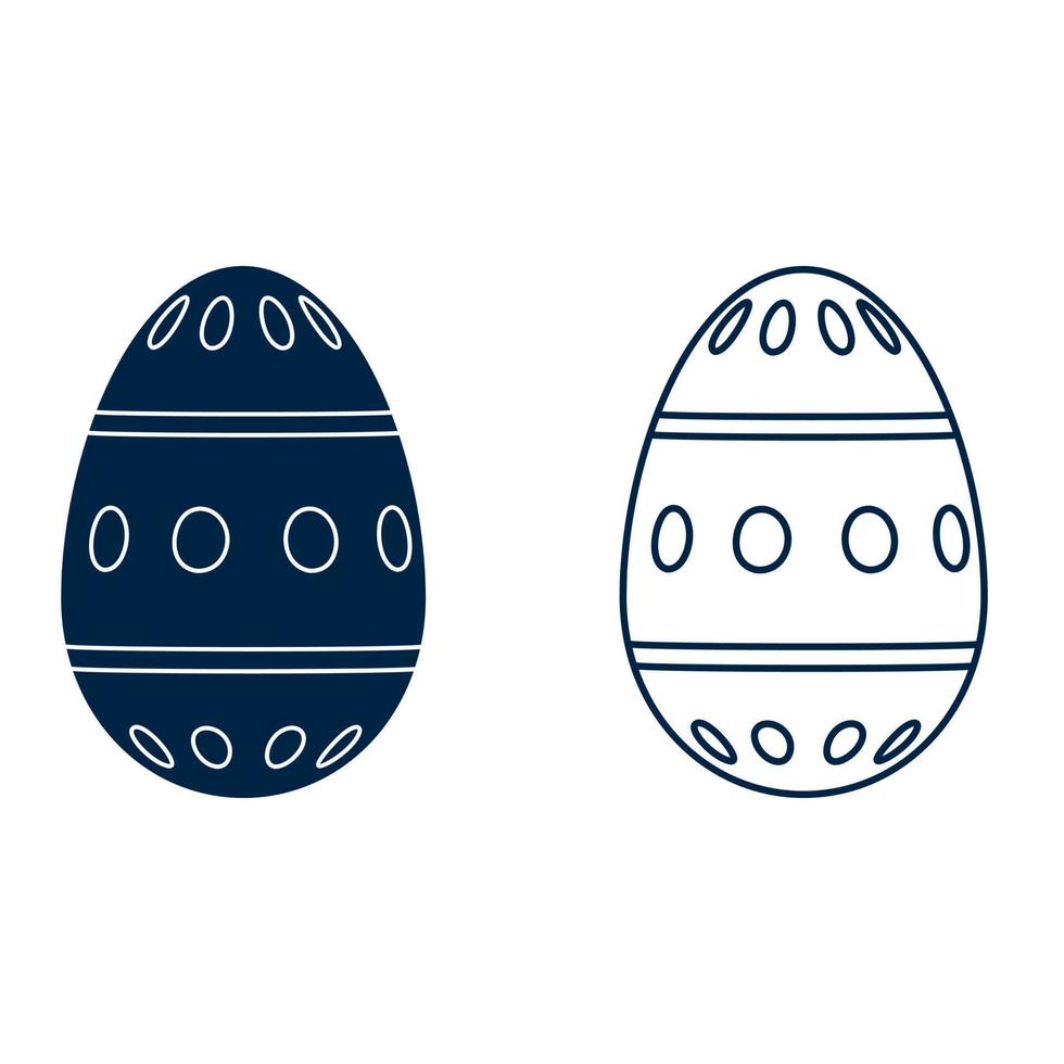 Pasqua uovo icona vettore. Pasqua illustrazione cartello collezione. uovo simbolo o logo. vettore