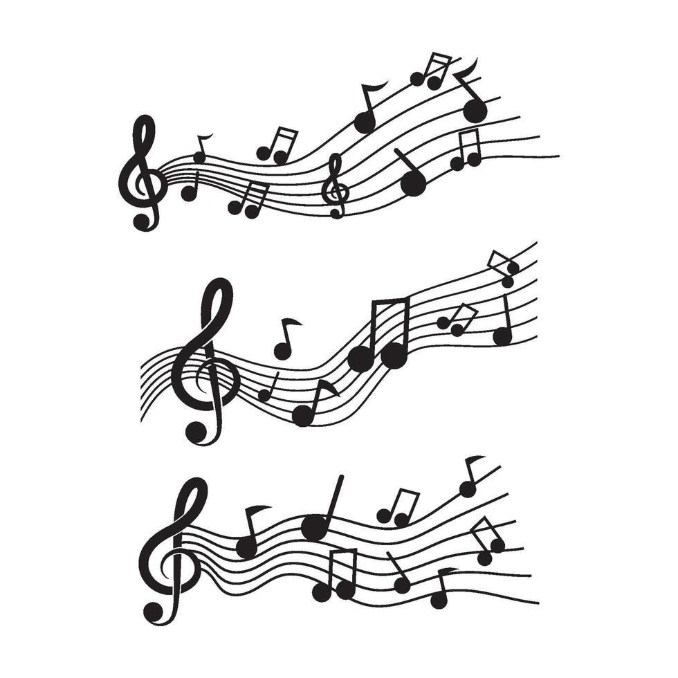 immagini del logo musicale vettore