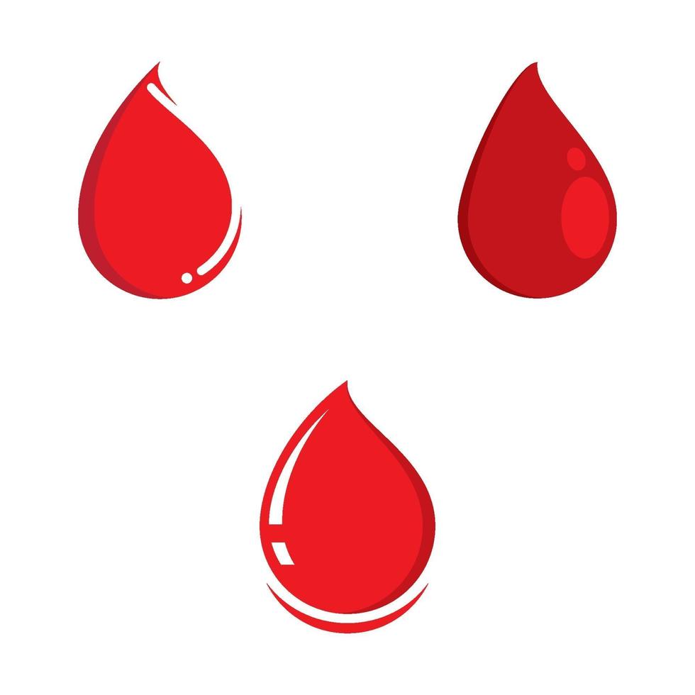 immagini del logo goccia di sangue vettore