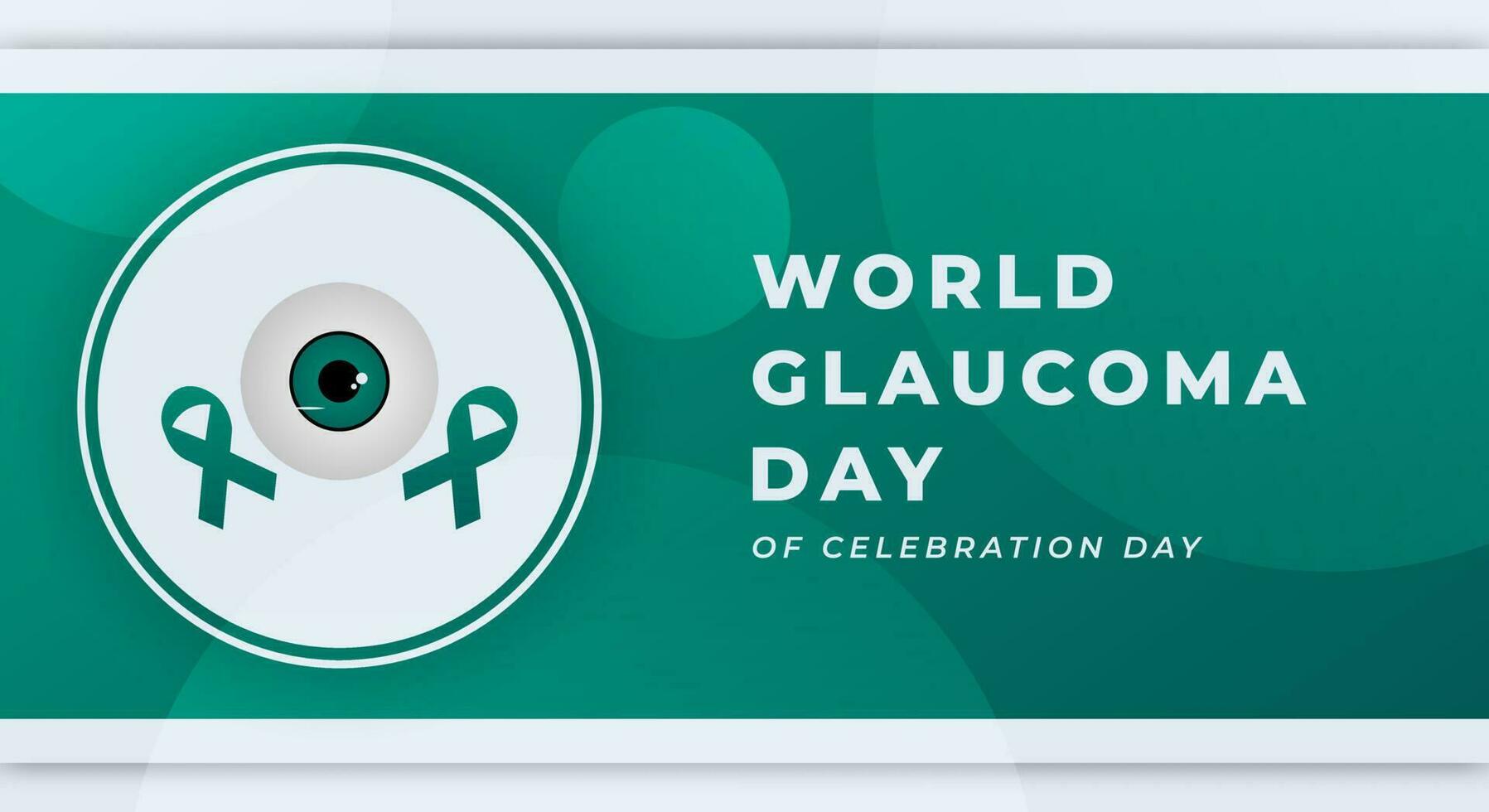 mondo glaucoma giorno celebrazione vettore design illustrazione per sfondo, manifesto, striscione, pubblicità, saluto carta