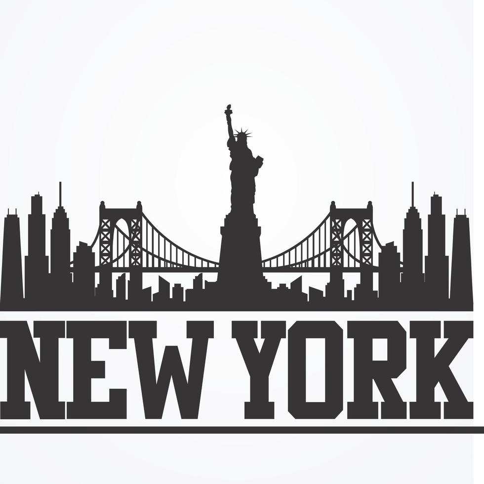 nuovo York orizzonte. vettore illustrazione design