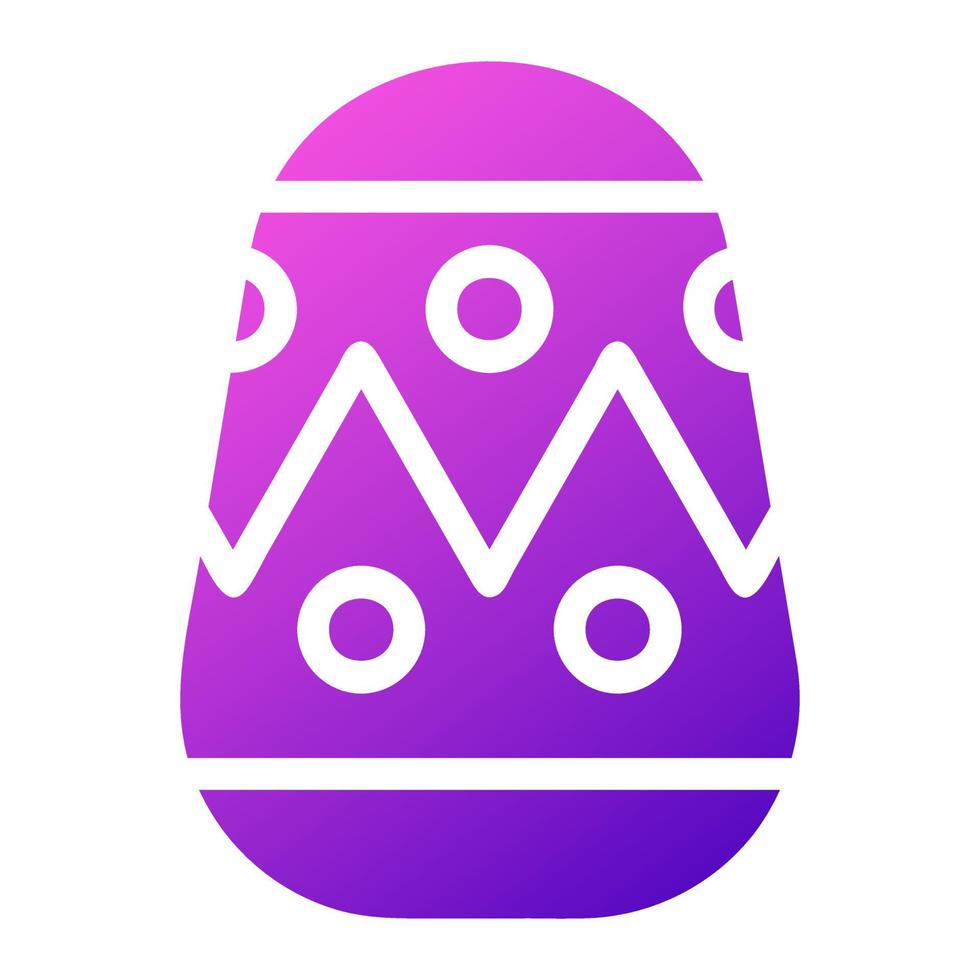 uovo icona solido pendenza viola rosa colore Pasqua simbolo illustrazione. vettore