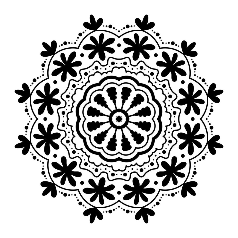 floreale mandala vettore