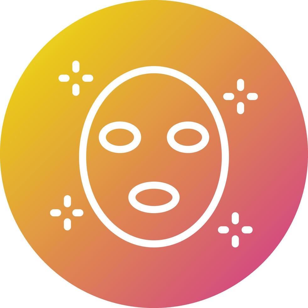 illustrazione del design dell'icona di vettore della maschera facciale