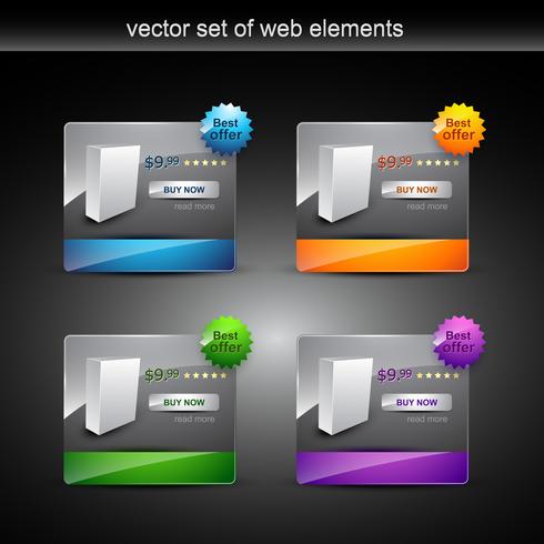 visualizzazione del prodotto web vettore