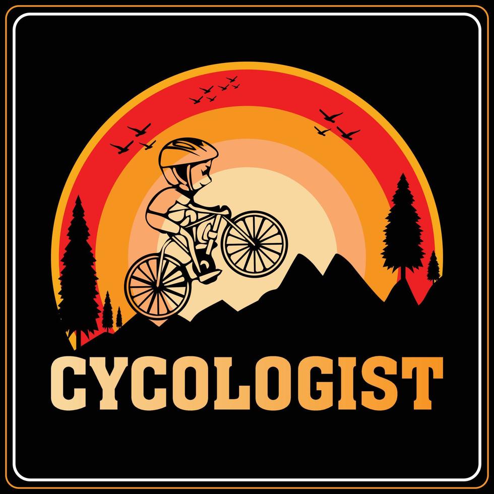 bicicletta e Ciclismo maglietta disegni vettore montagna bicicletta retrò Vintage ▾ bicicletta maglietta design