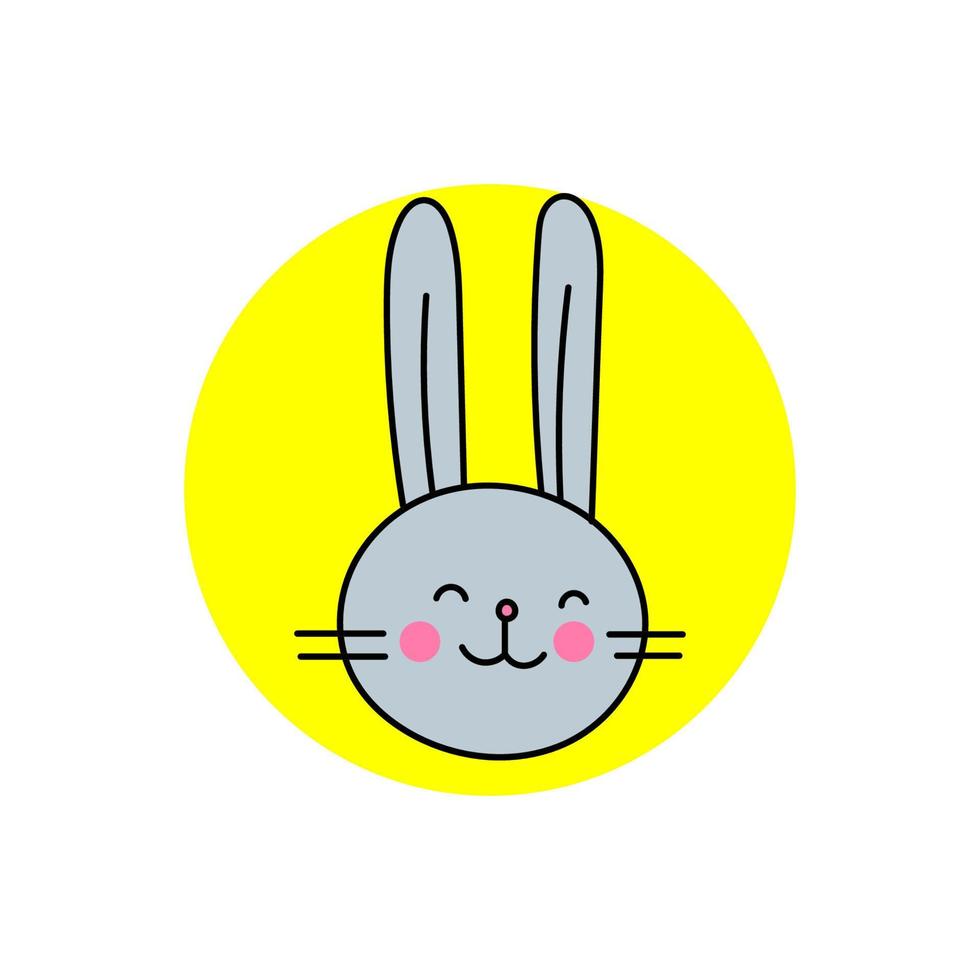 colore vettore scarabocchio illustrazione di Pasqua coniglietto