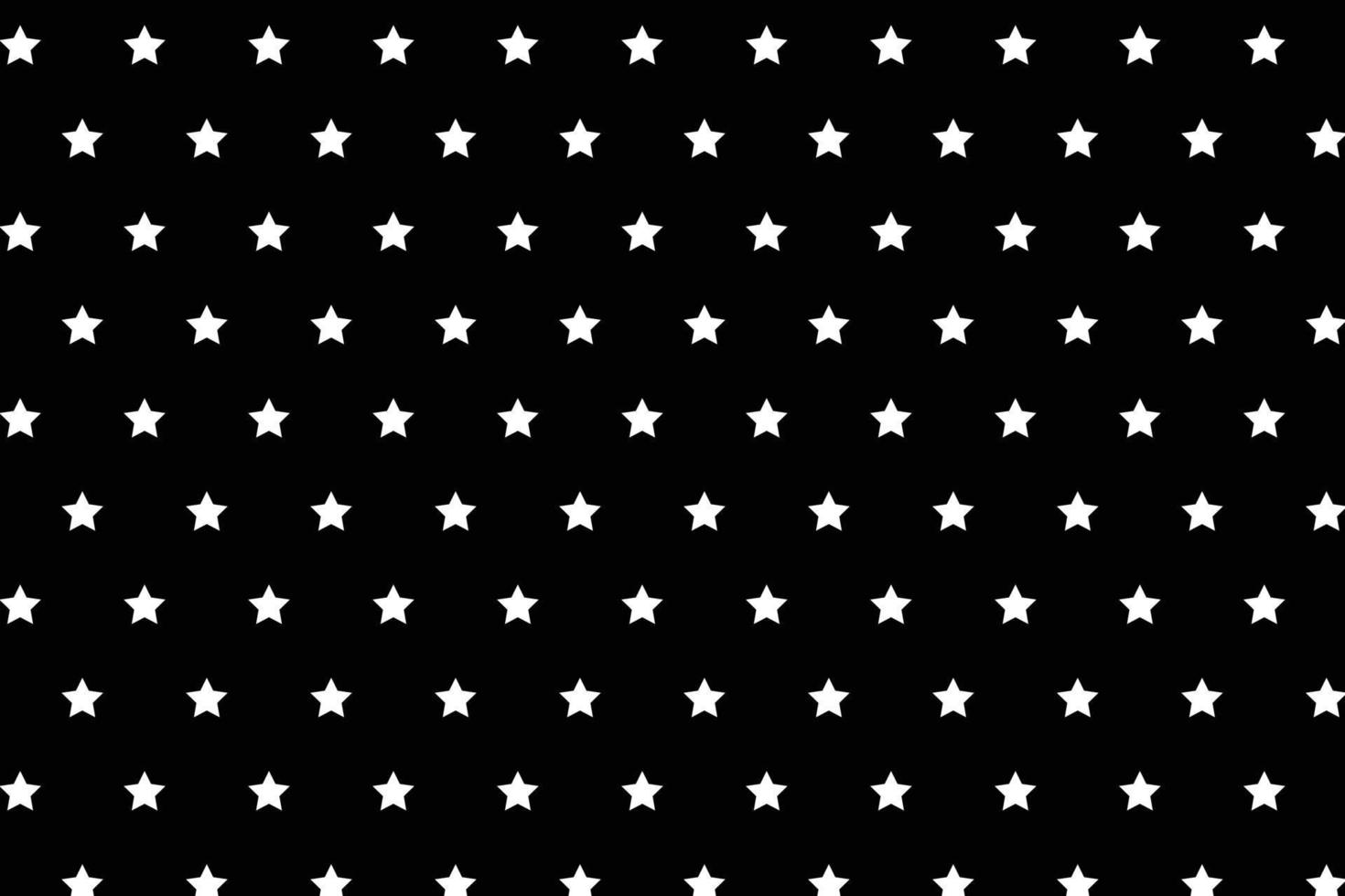 astratto senza soluzione di continuità geometrico bianca stella modello con nero sfondo. vettore