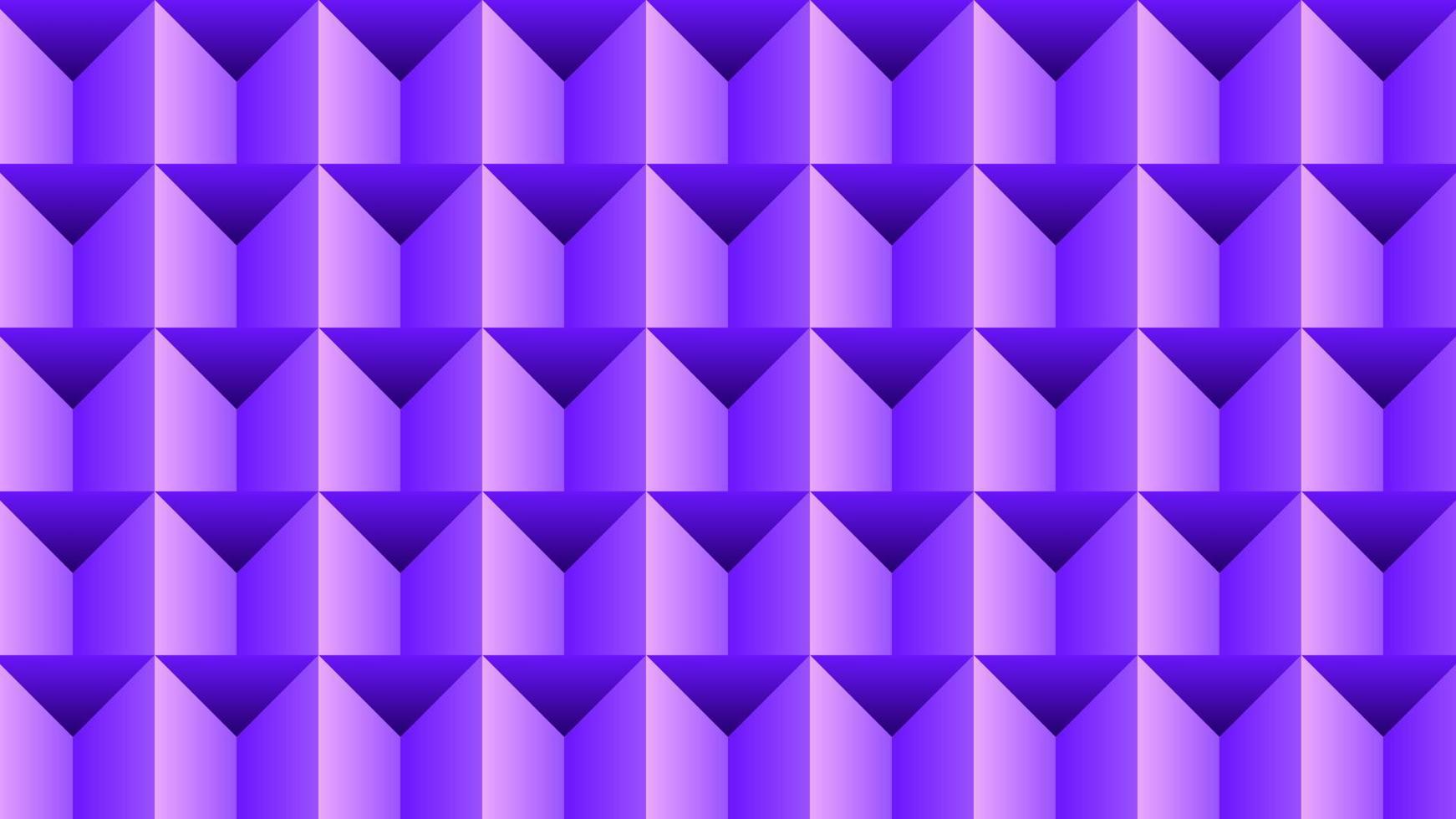 modello di 3d ottico illusione. modello di illusione piramide. vettore illustrazione di 3d viola triangolo. geometrico illusorio per design grafico, sfondo, sfondo, disposizione o arte