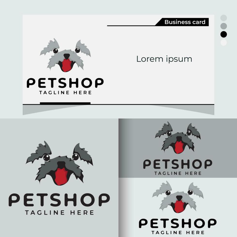 modello di concetto di design del logo del cane da compagnia vettore