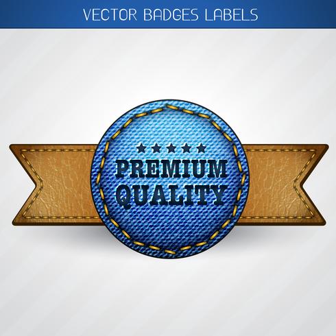 etichetta di qualità premium vettore