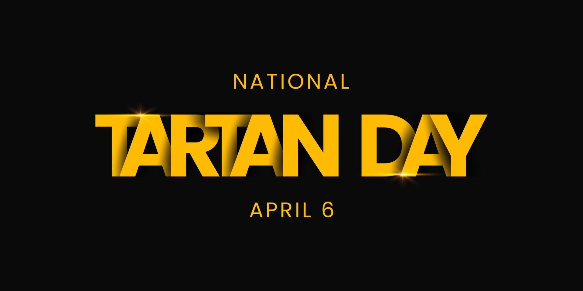 nazionale tartan giorno nel unito stati e Canada aprile 6. sfondo design. saluto carta, striscione, manifesto. vettore illustrazione.