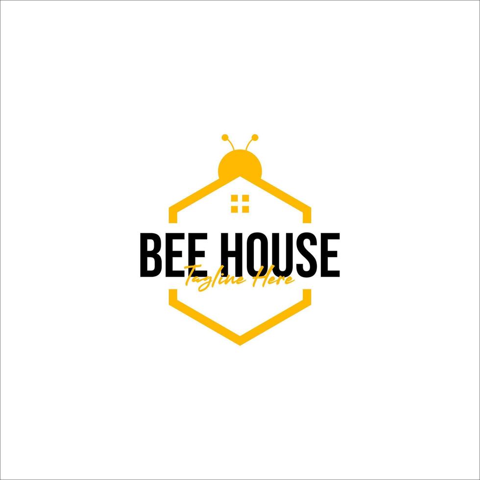 vettore ape Casa logo design concetto illustrazione idea