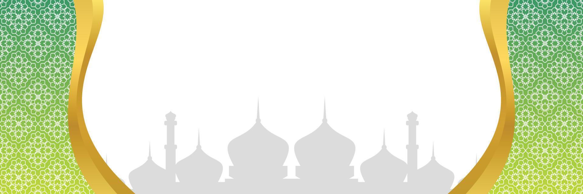 islamico sfondo, con mandala ornamento e moschea silhouette. vettore modello per striscioni, saluto carte per islamico vacanze, eid al fitr, Ramadan, eid al adha