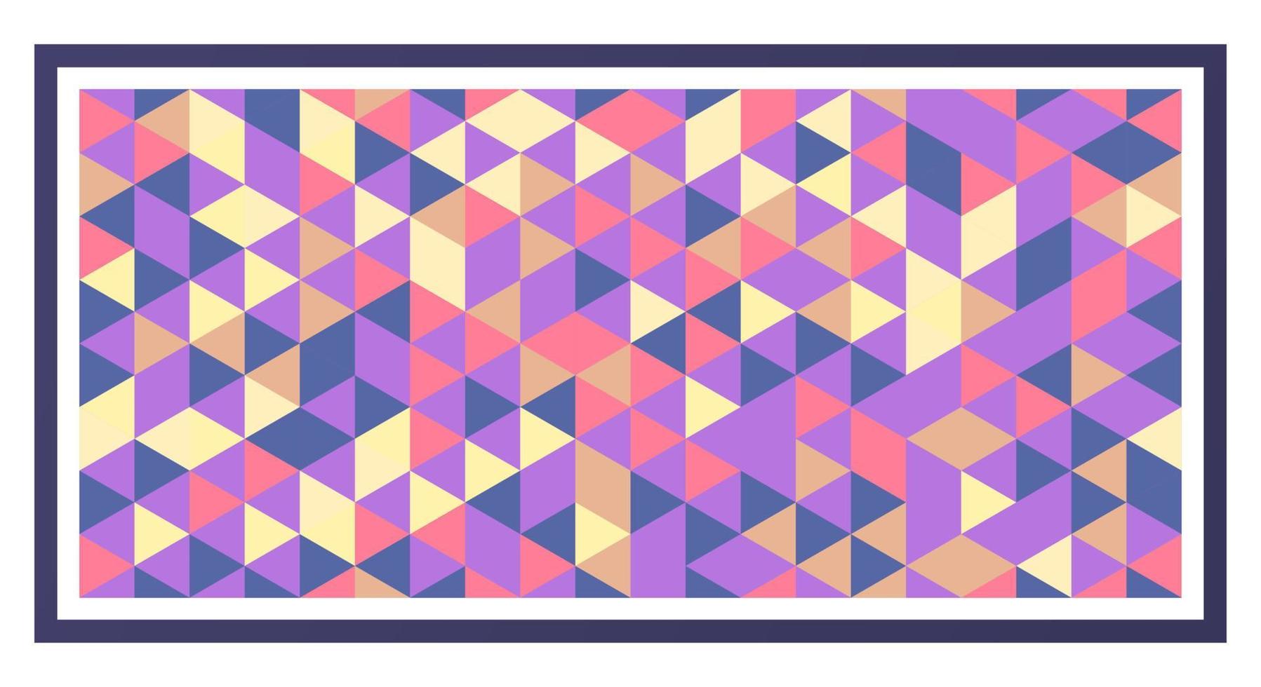 astratto colorato geometrico triangolo 3d sfondo. modello senza soluzione di continuità vettore