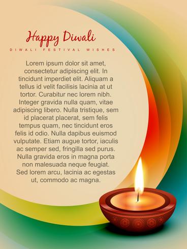 sfondo di diwali vettore