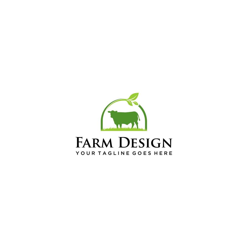 bestiame logo design ispirazione . vettore